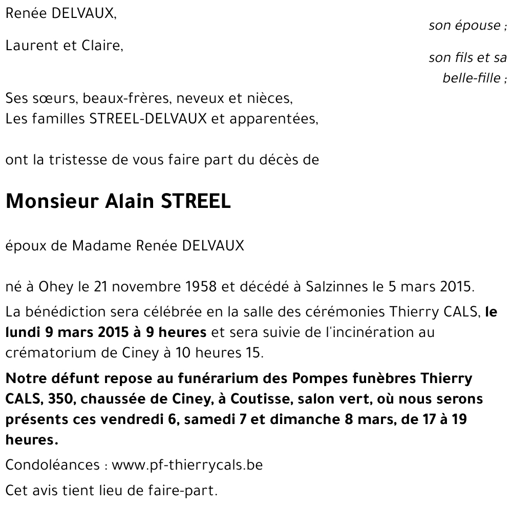 Alain STREEL