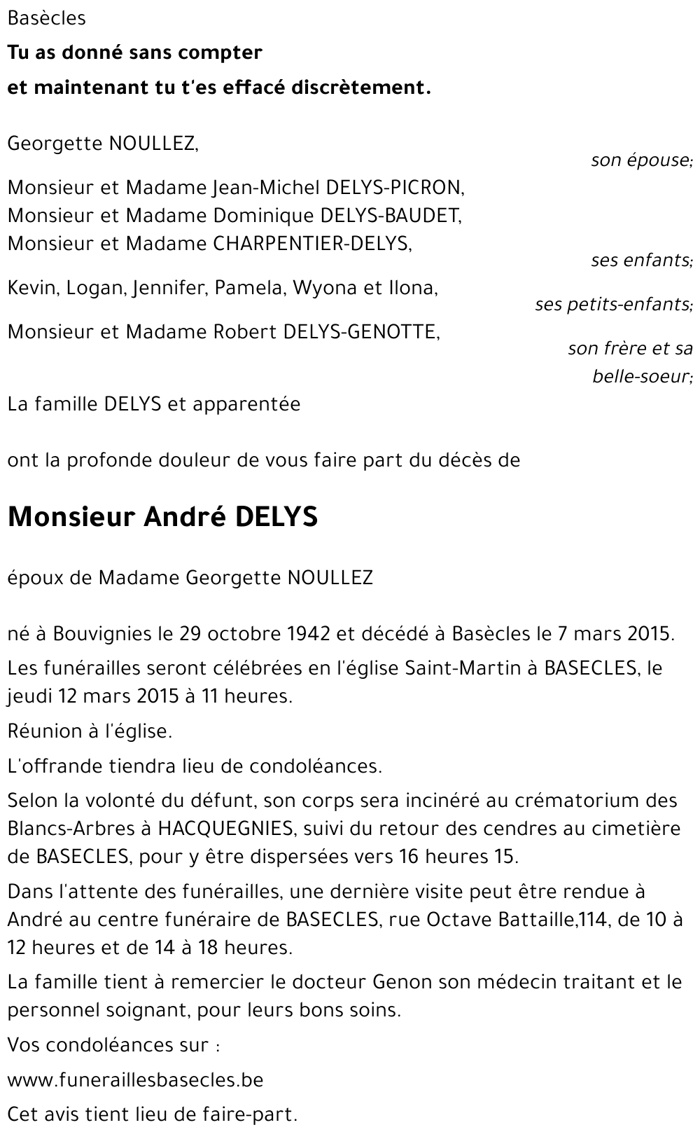 André DELYS