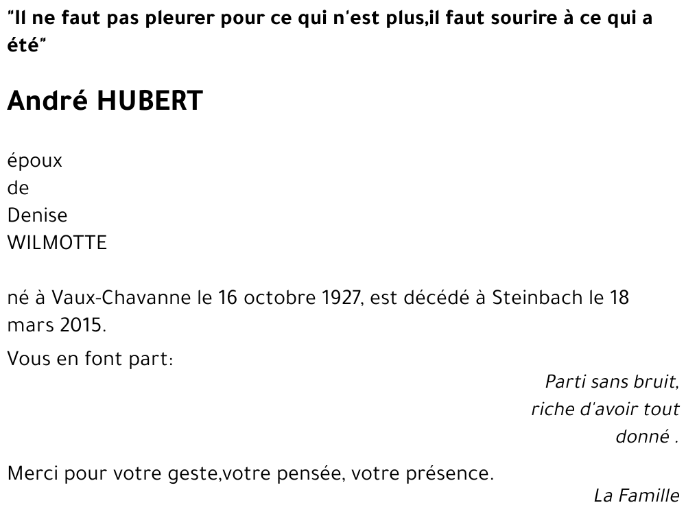 André Hubert