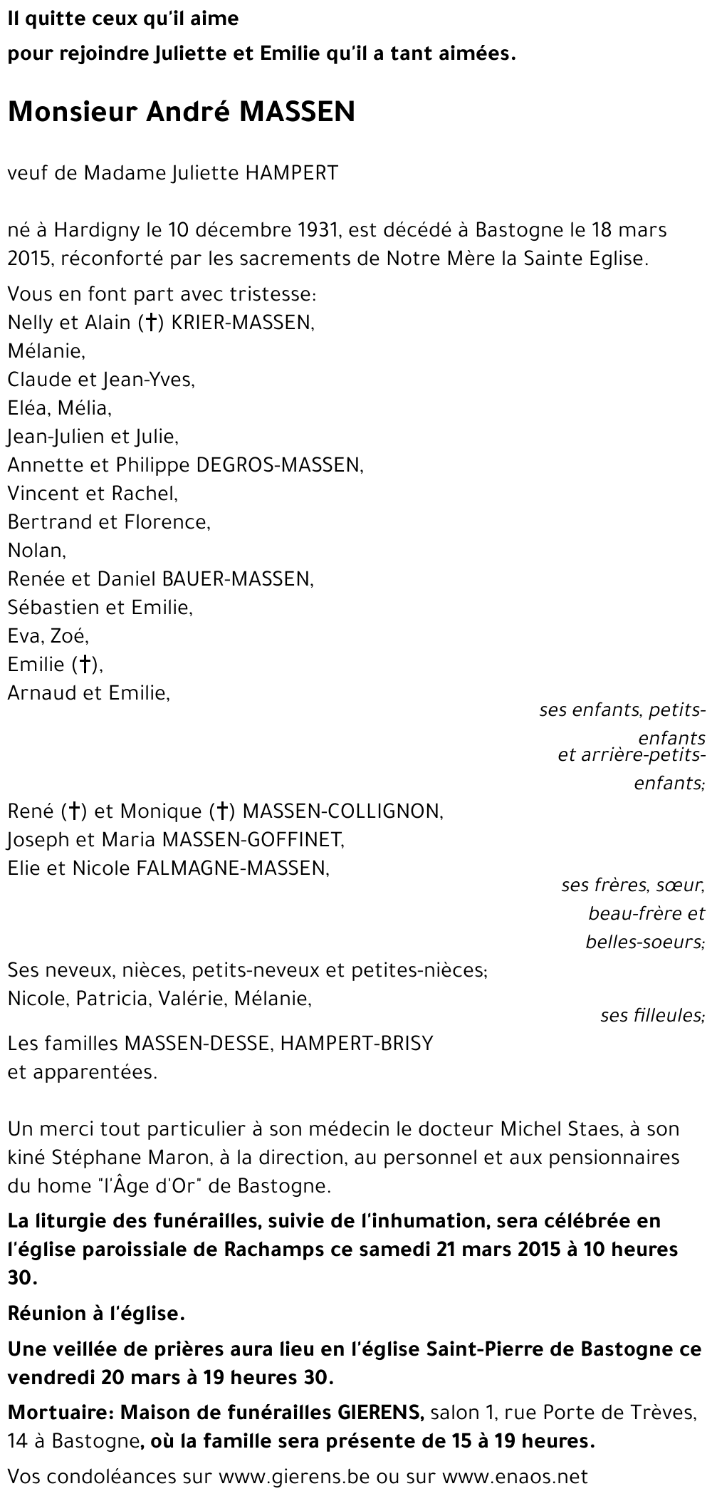 André MASSEN