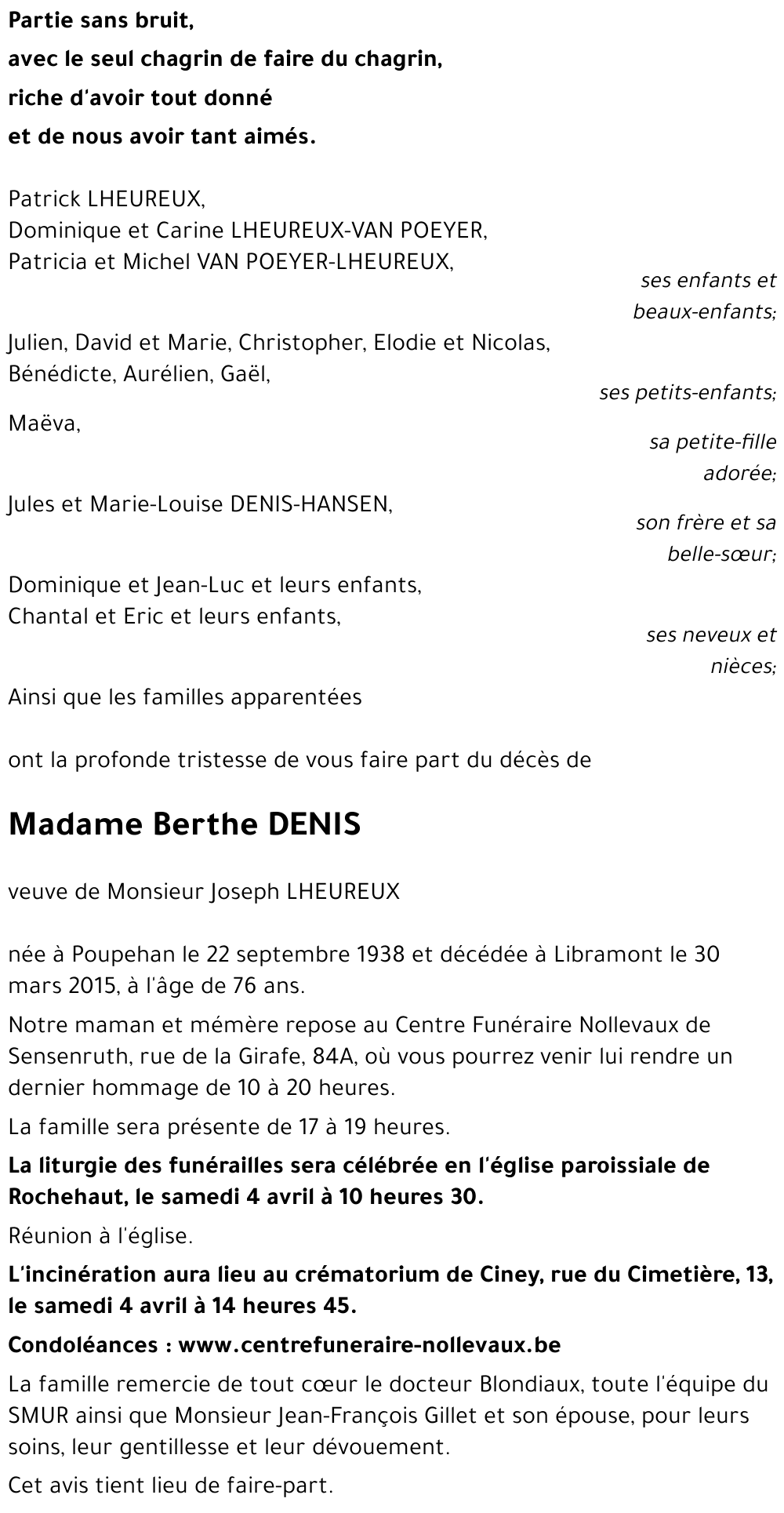Berthe DENIS