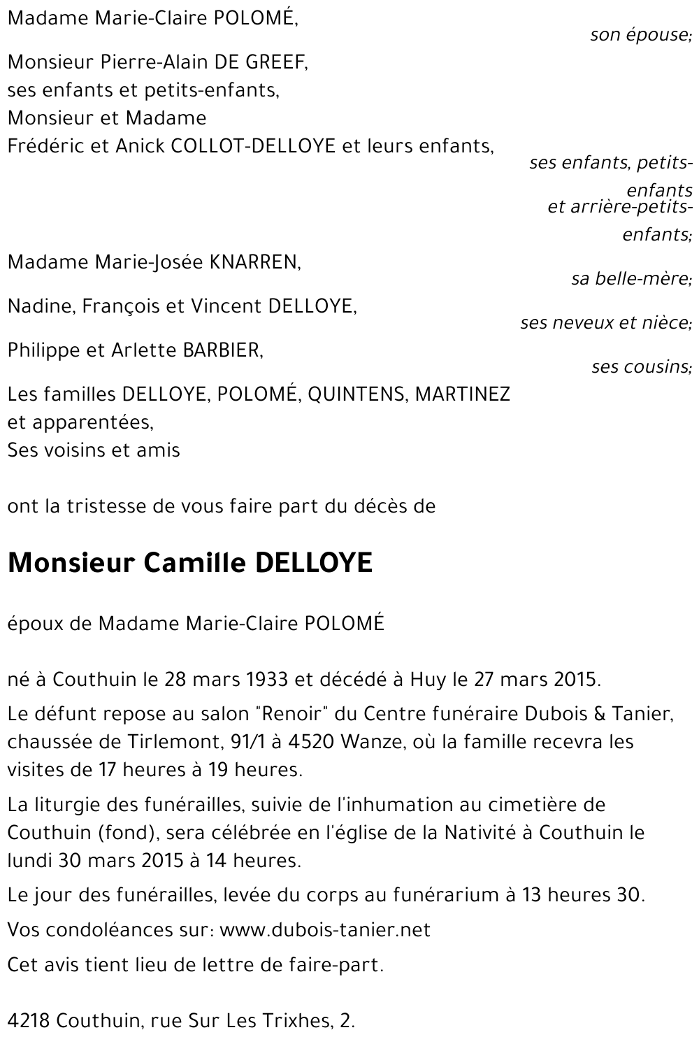 Camille DELLOYE