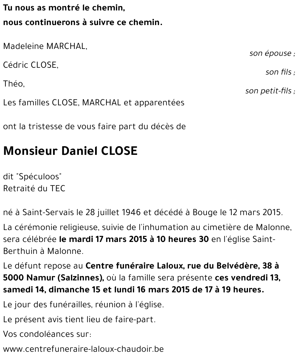 Daniel CLOSE