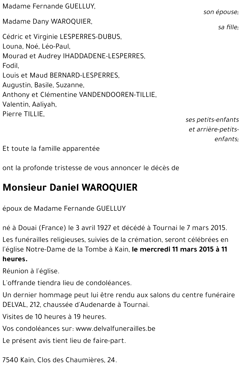 Daniel WAROQUIER