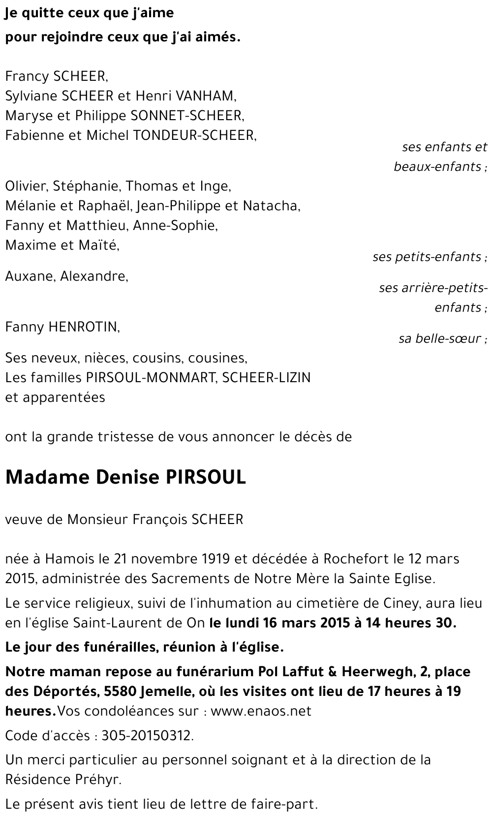 Denise PIRSOUL