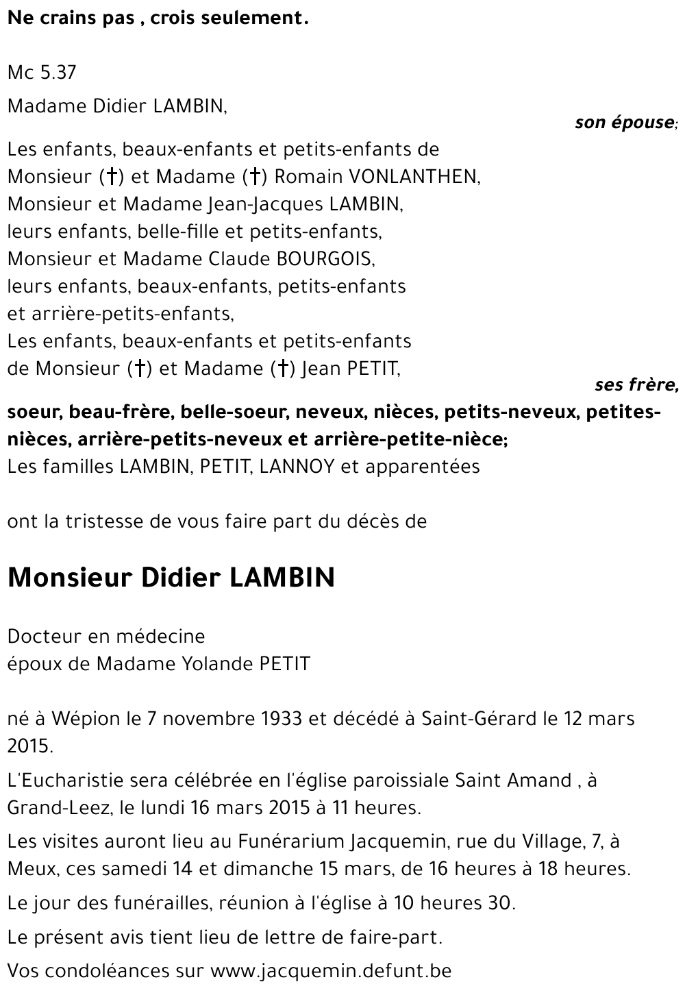 Didier LAMBIN