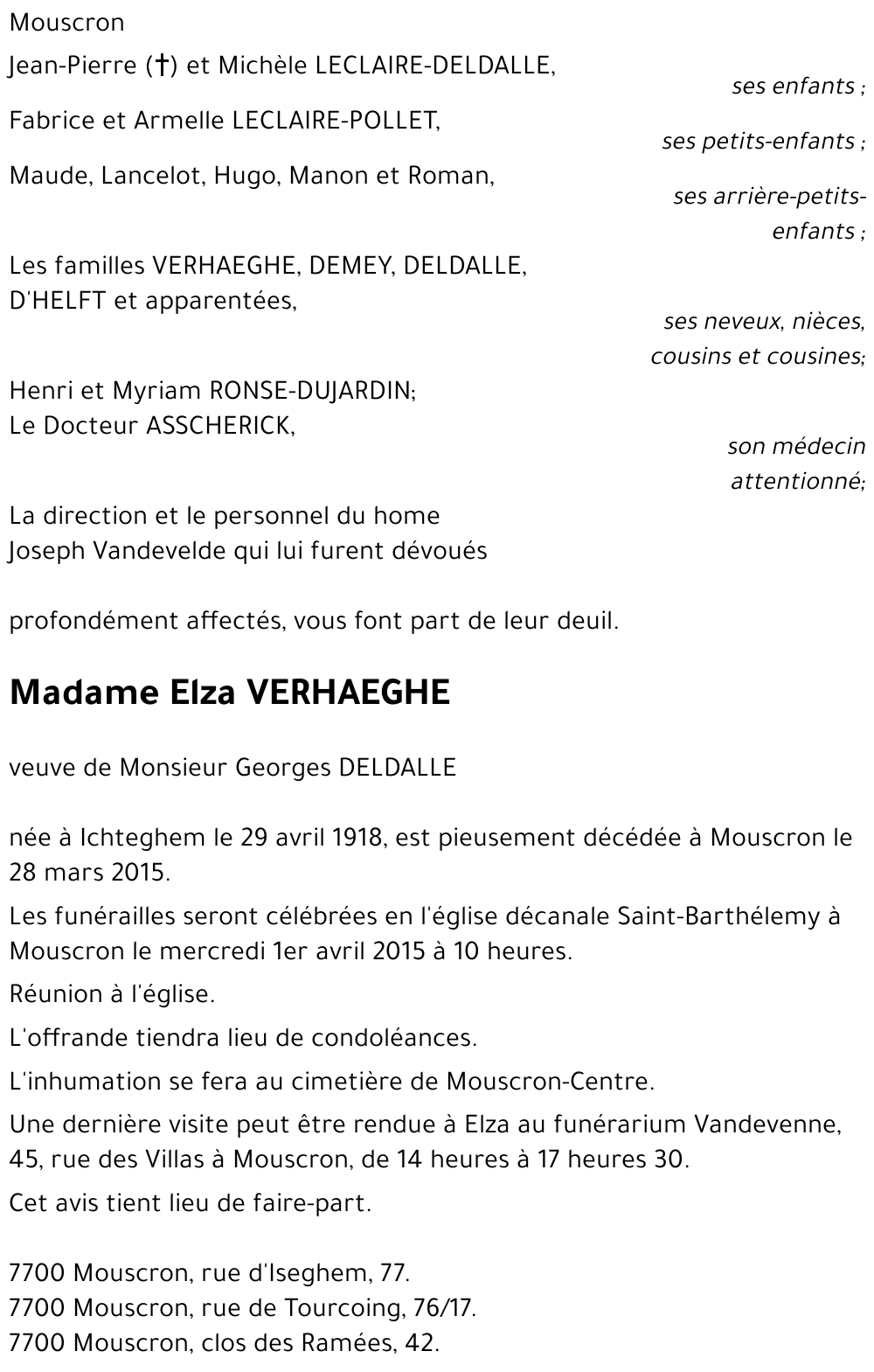 Elza VERHAEGHE