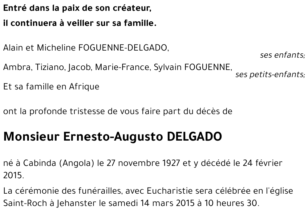 Ernesto-Augusto DELGADO