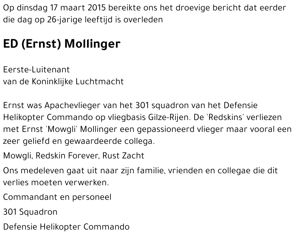 Ernst Mollinger