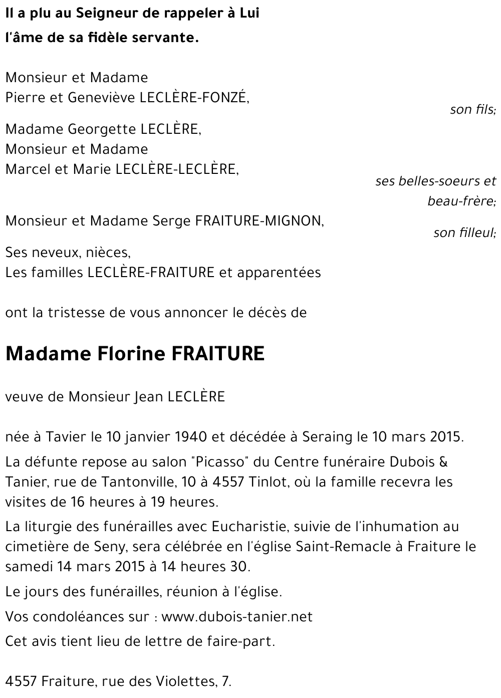 Florine FRAITURE