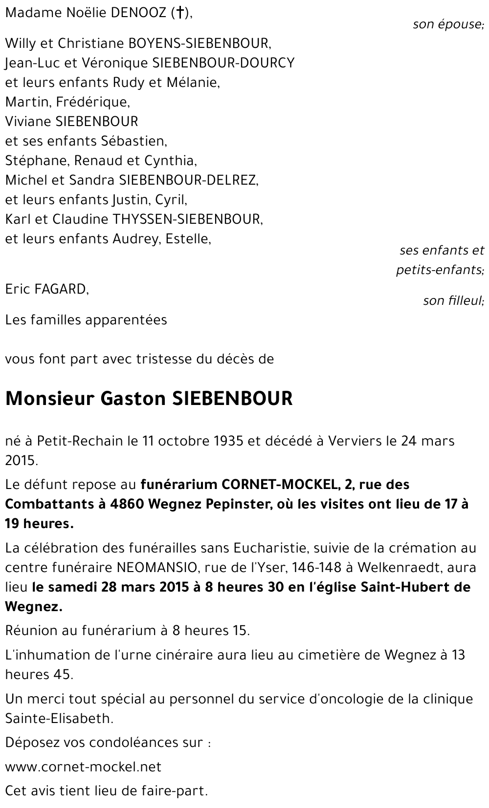 Gaston SIEBENBOUR