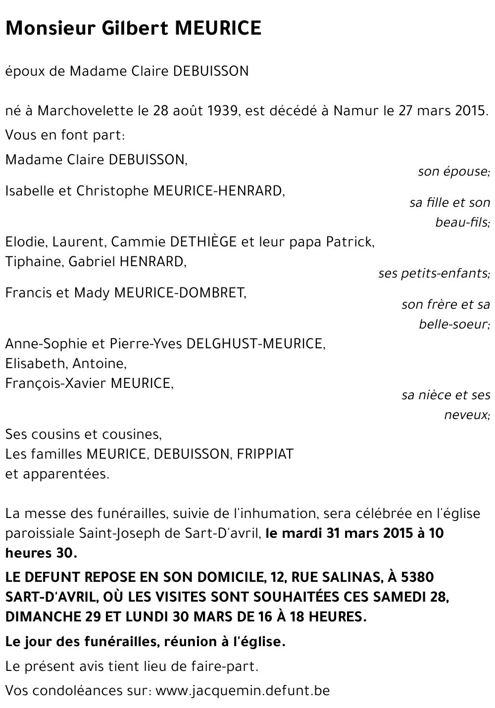 Gilbert MEURICE