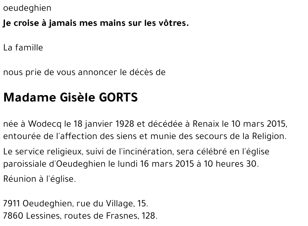 Gisèle GORTS