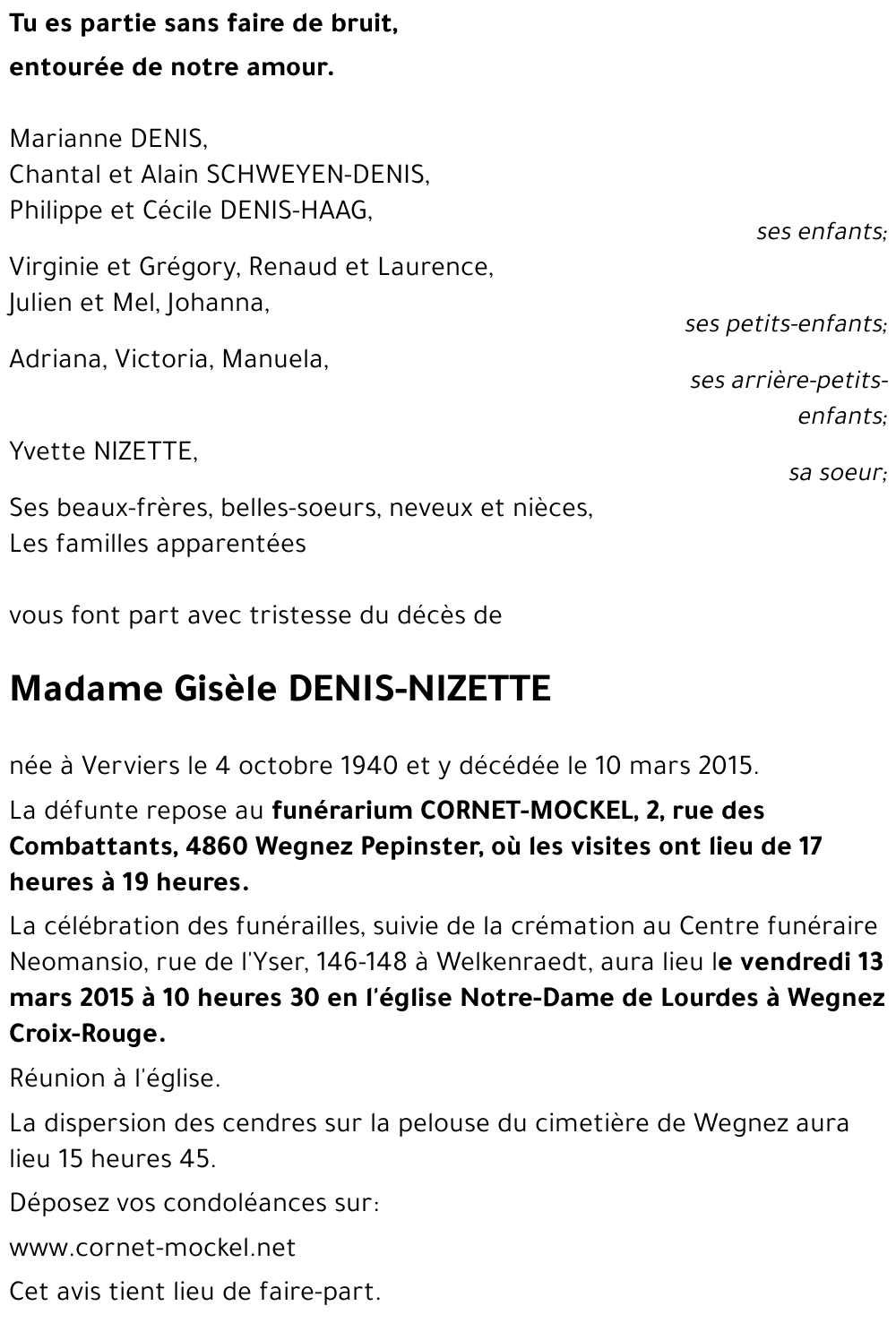Gisèle NIZETTE