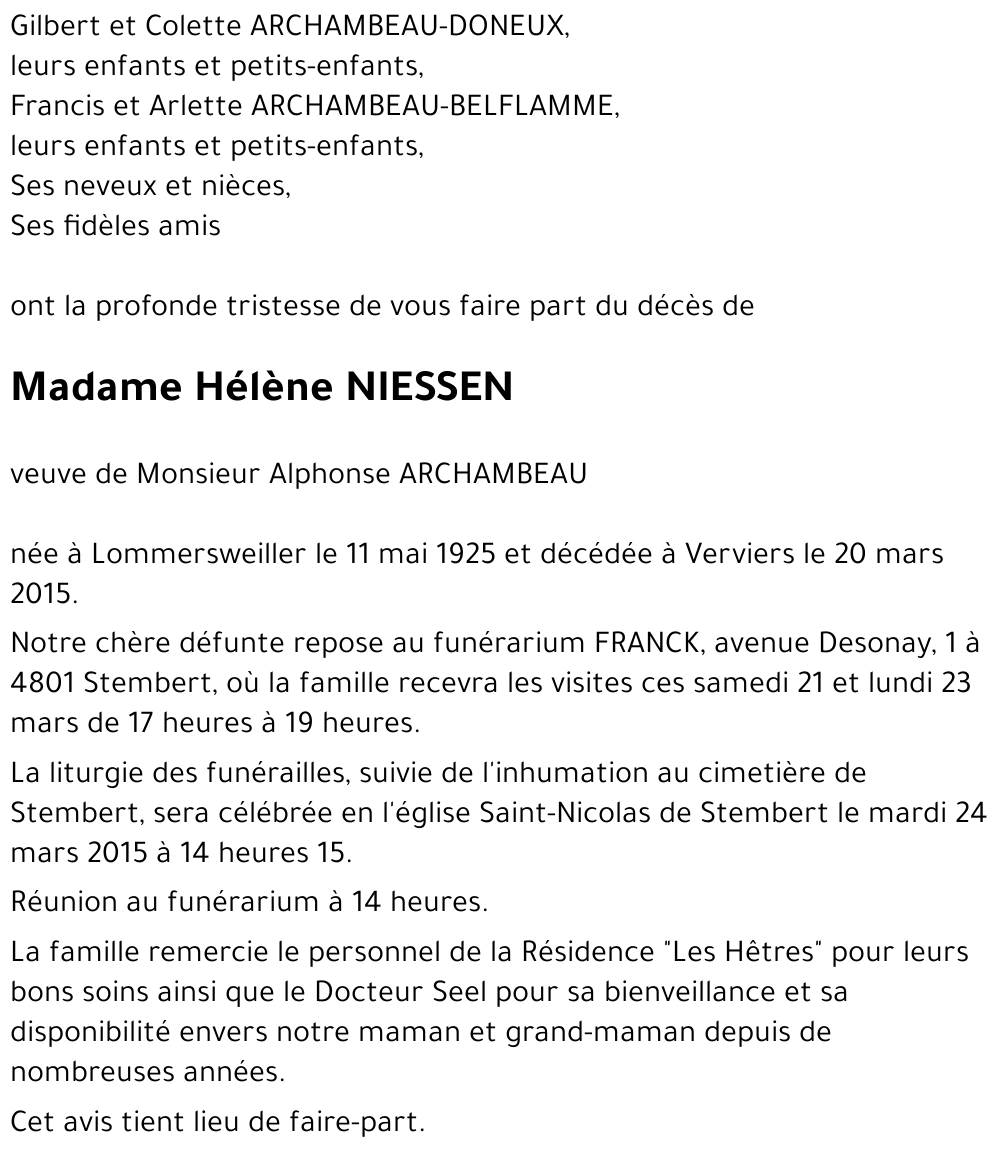 Hélène NIESSEN