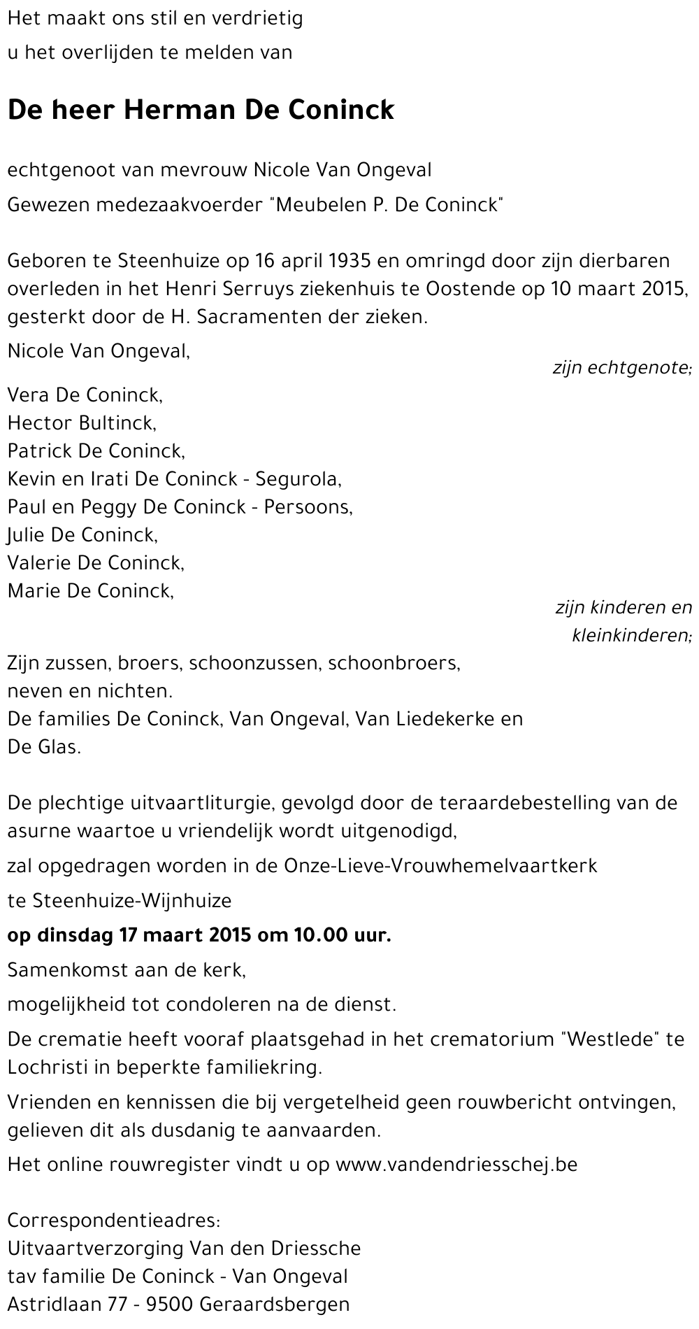 Herman De Coninck