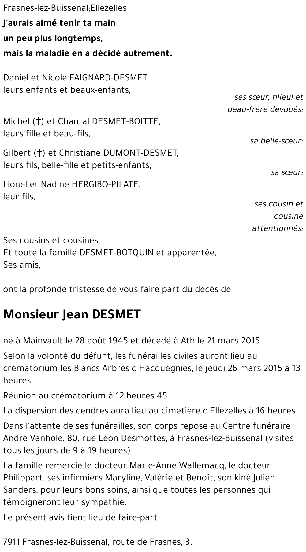 Jean DESMET
