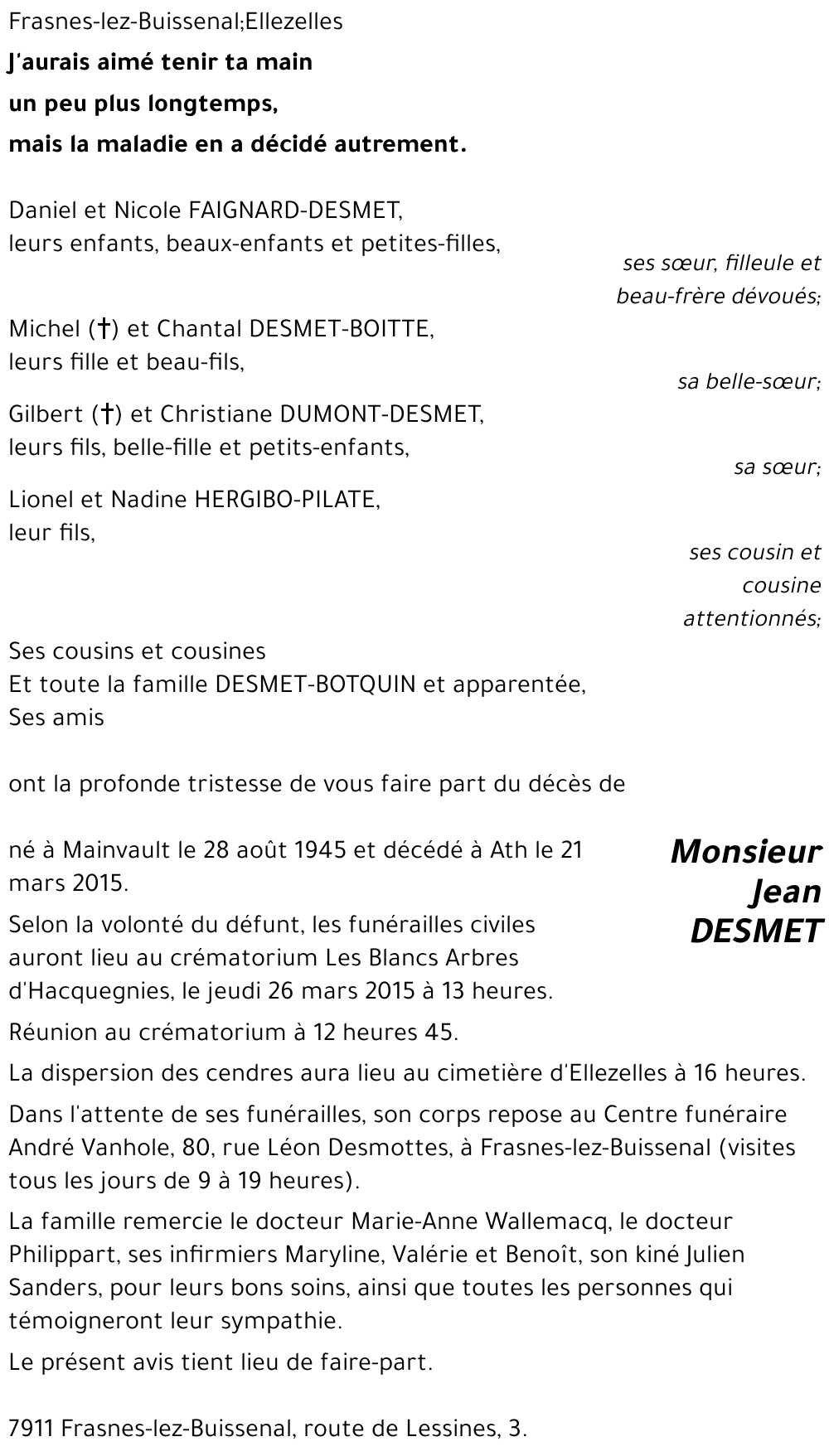 Jean DESMET