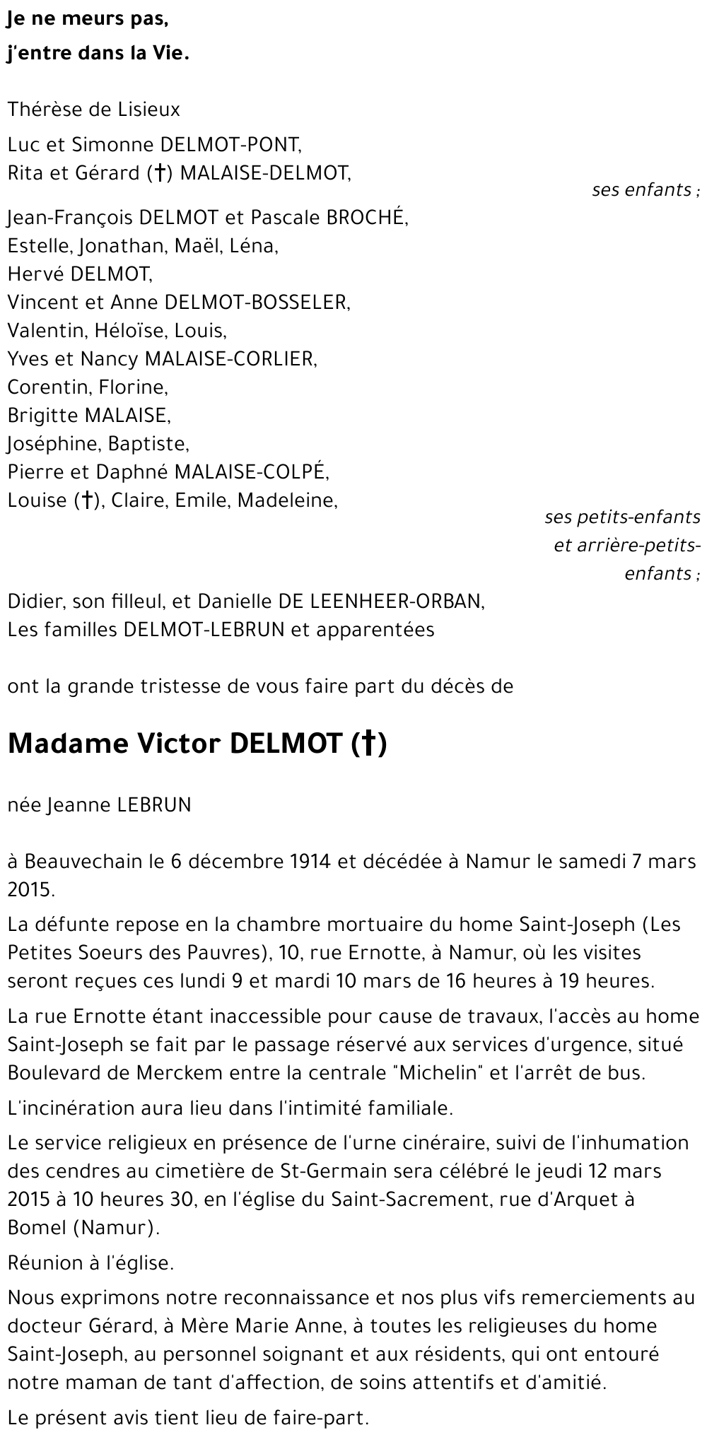 Jeanne LEBRUN