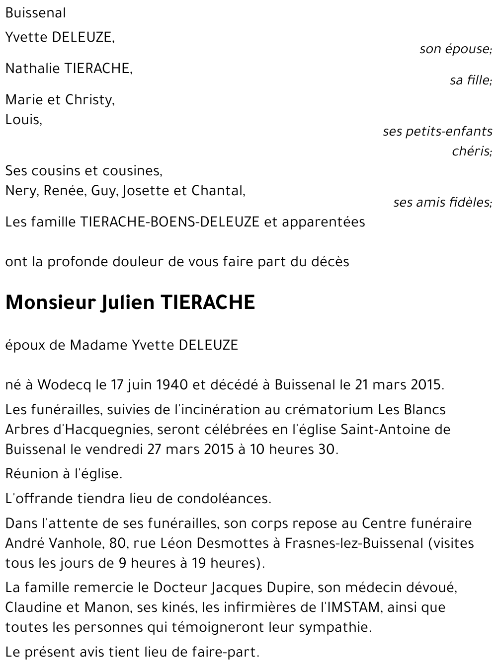 Julien TIERACHE