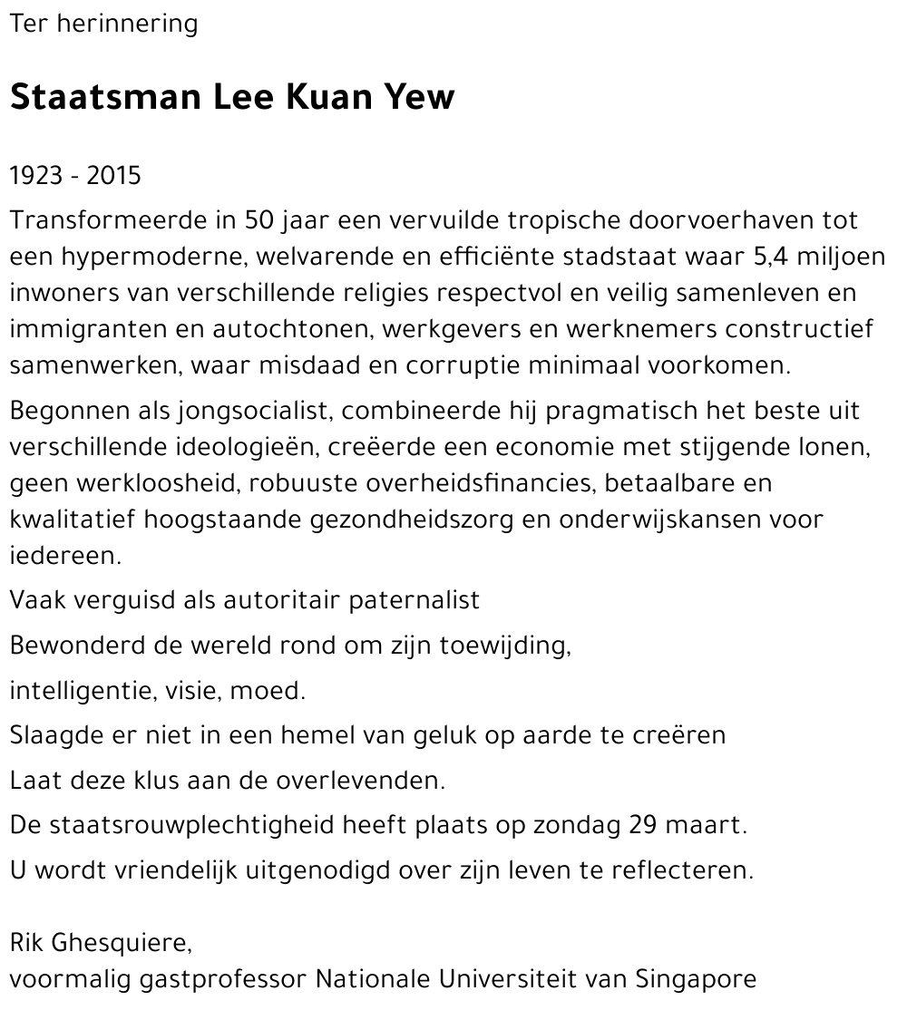 Lee Kuan Yew