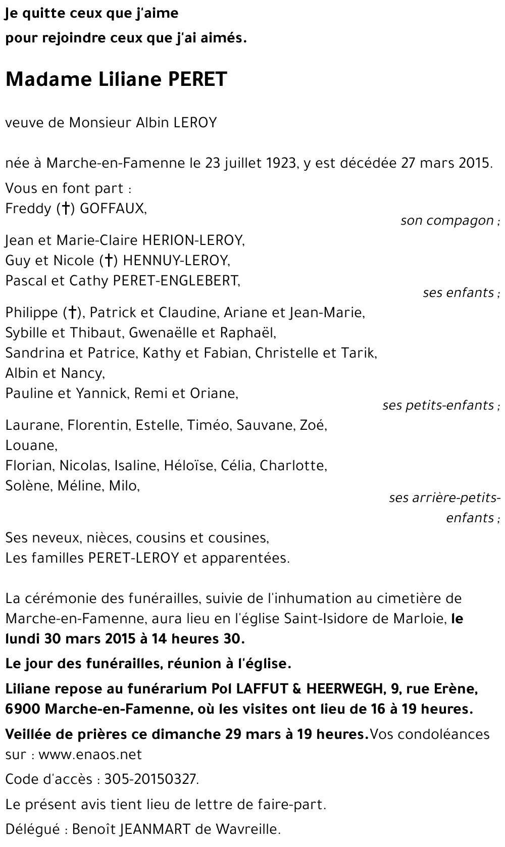 Liliane PERET