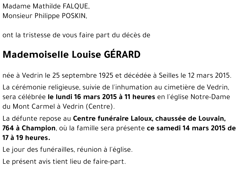 Louise GÉRARD