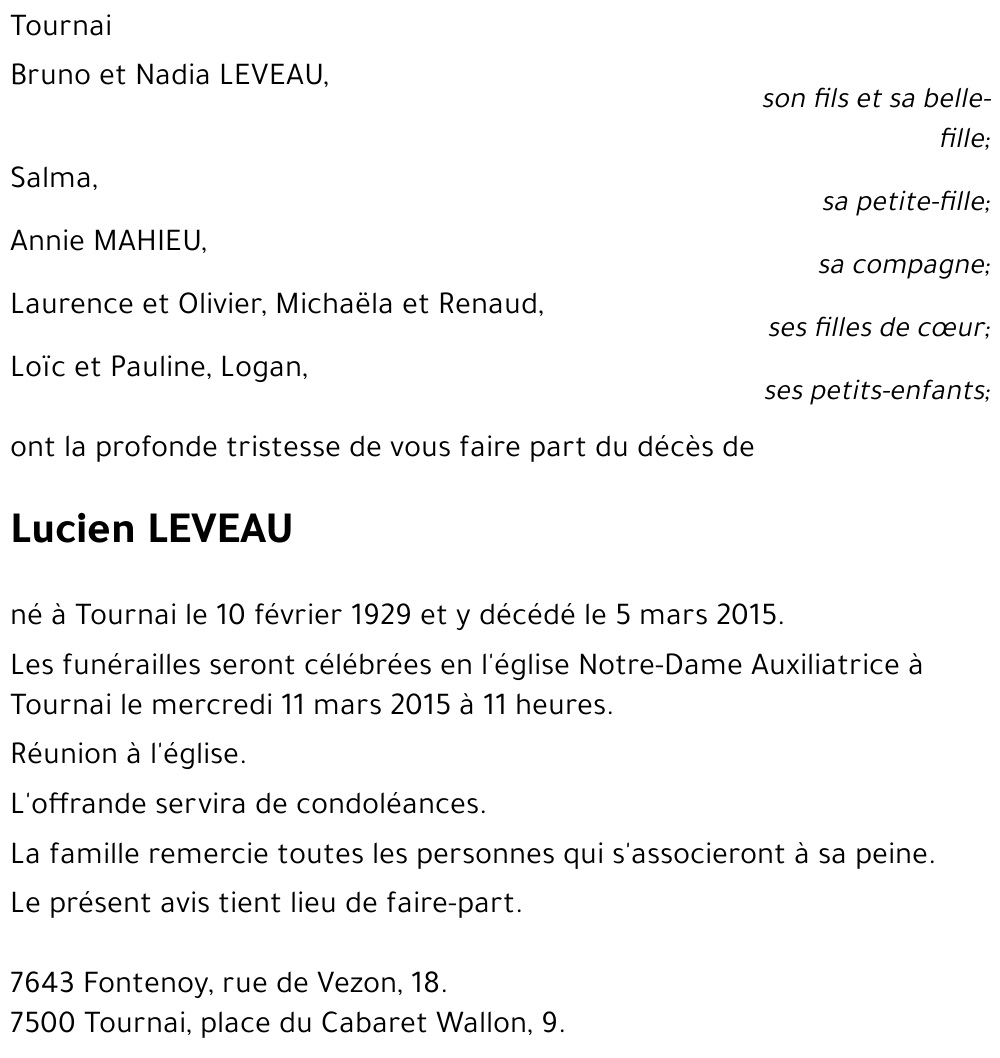 Lucien LEVEAU