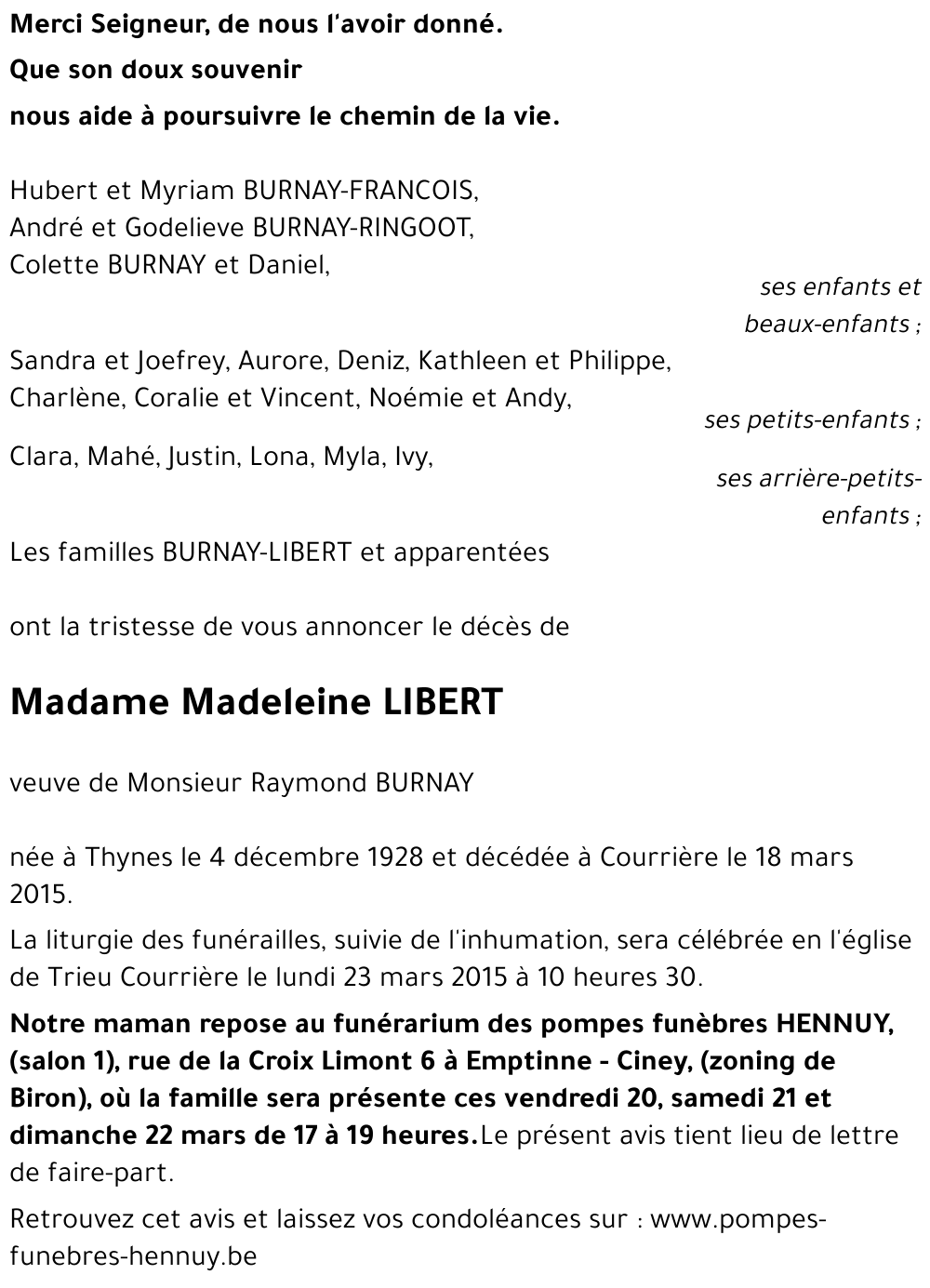 Madeleine LIBERT