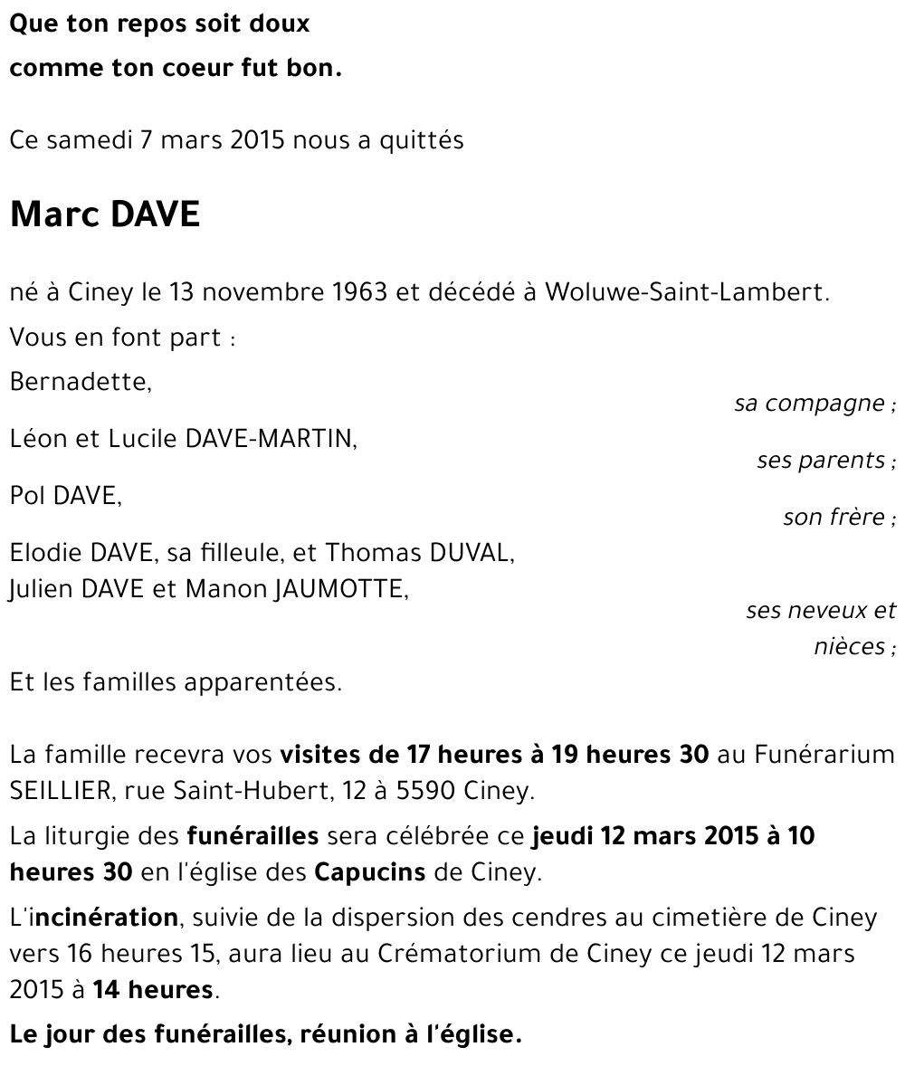 Marc DAVE