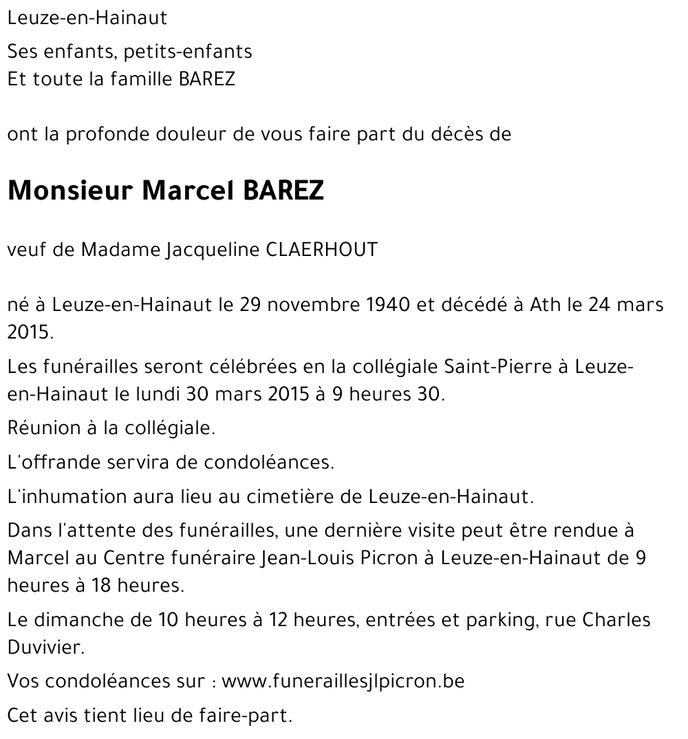 Marcel BAREZ