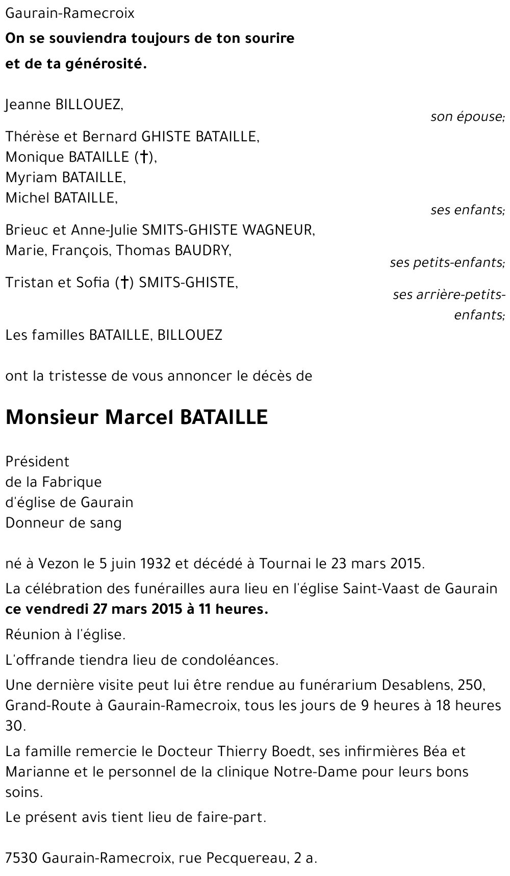 Marcel BATAILLE