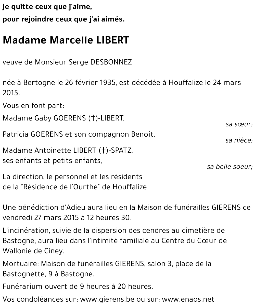 Marcelle LIBERT