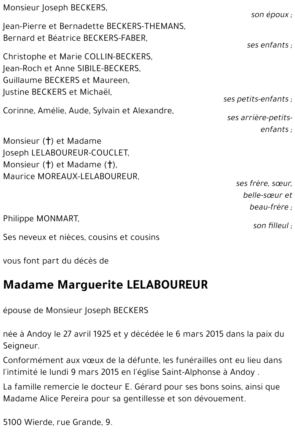 Marguerite LELABOUREUR