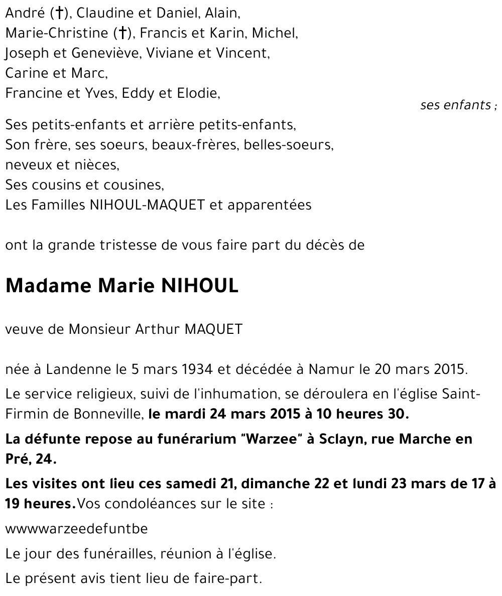 Marie NIHOUL