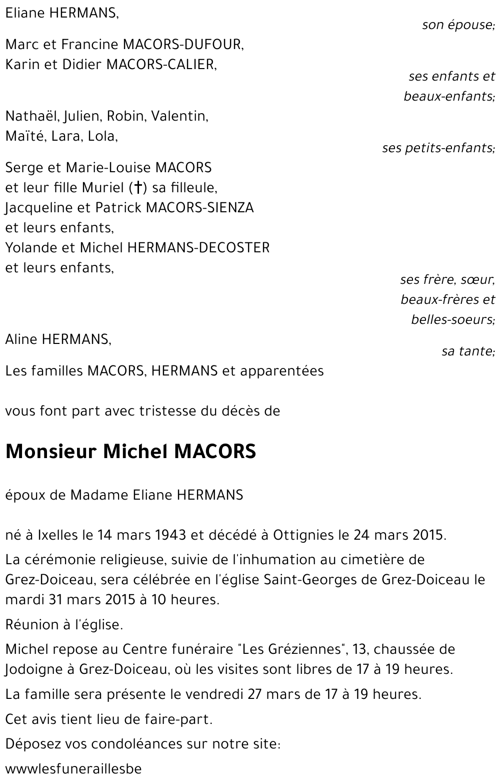 Michel MACORS