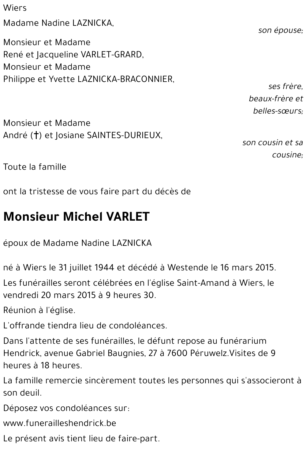Michel VARLET