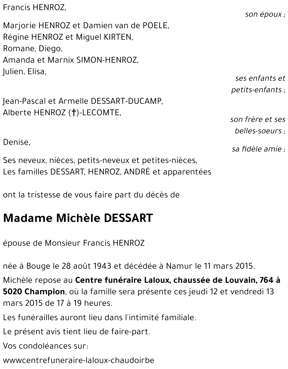 Michèle DESSART