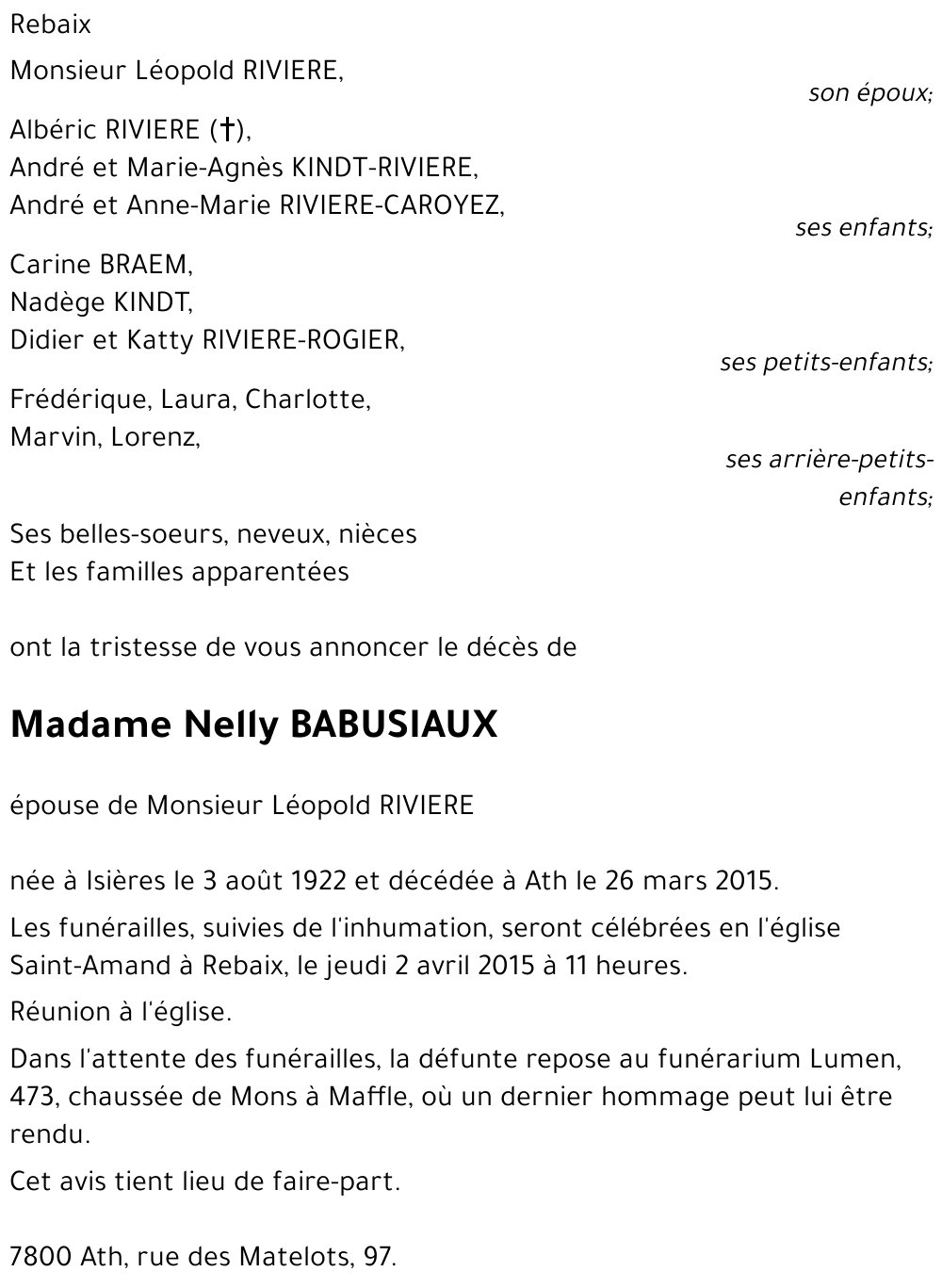 Nelly BABUSIAUX