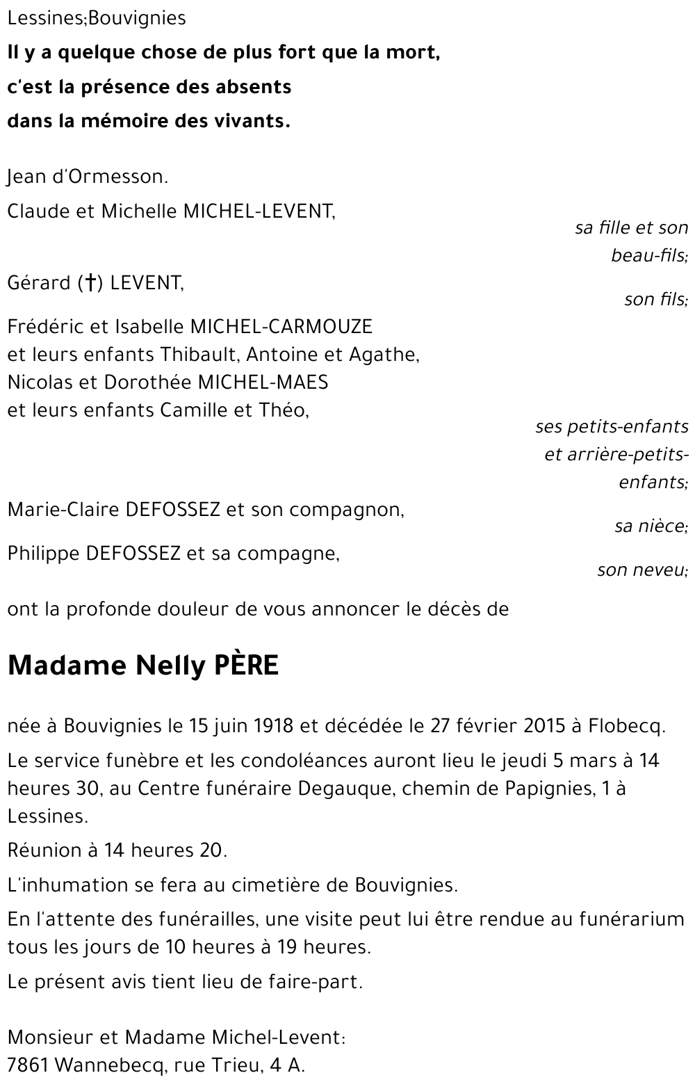 Nelly PÈRE
