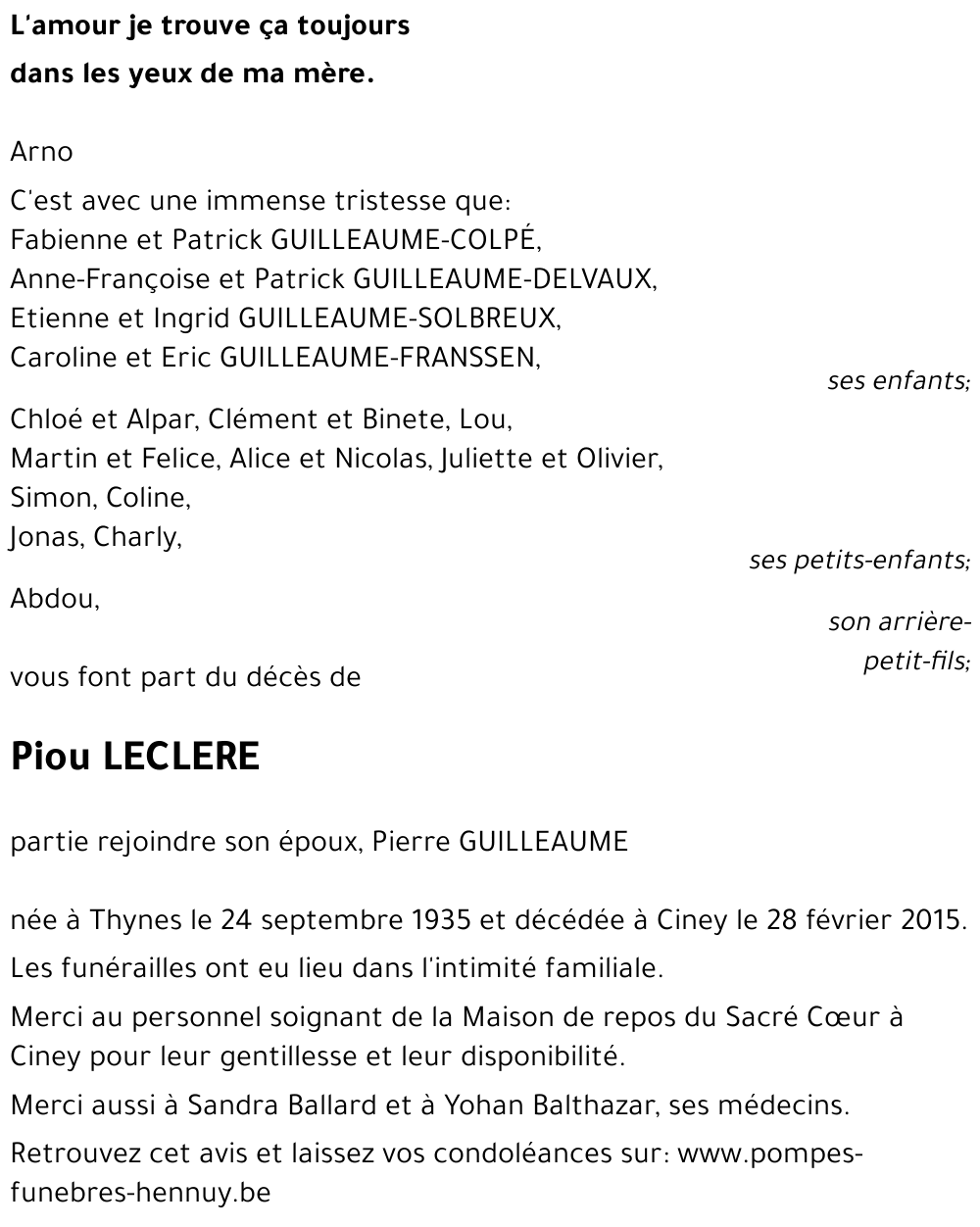 Piou LECLERE