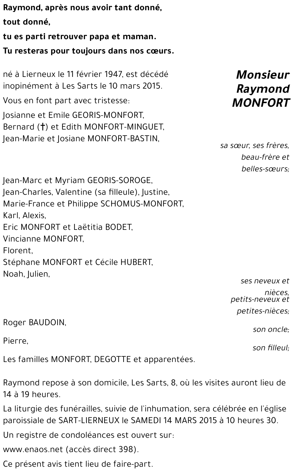 Raymond MONFORT
