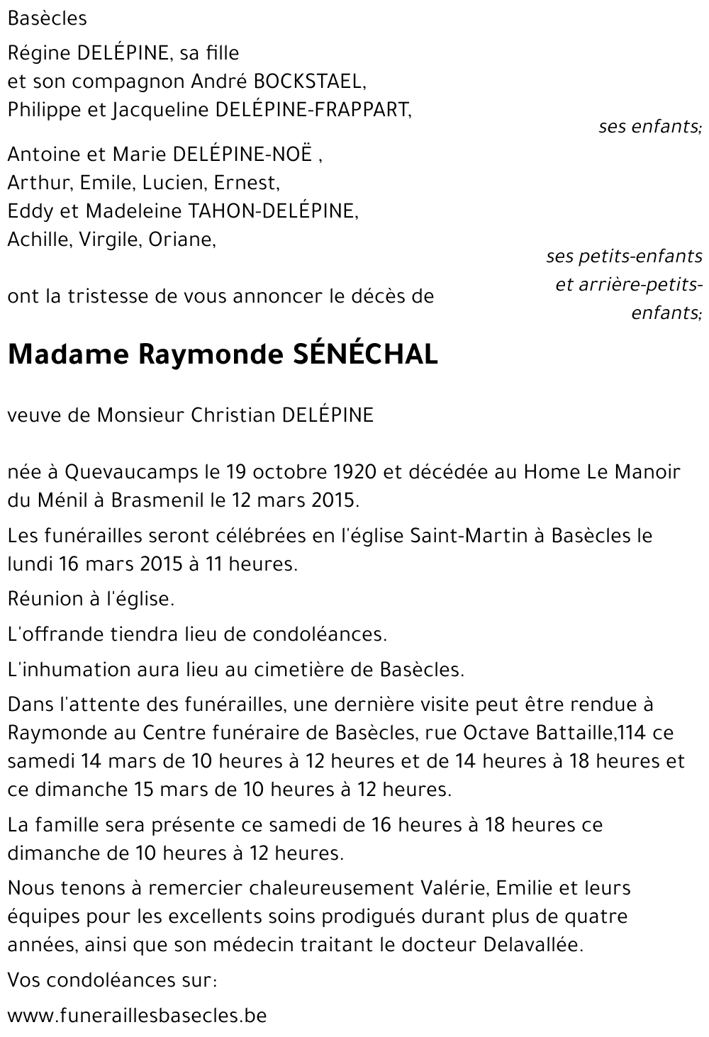 Raymonde Sénéchal