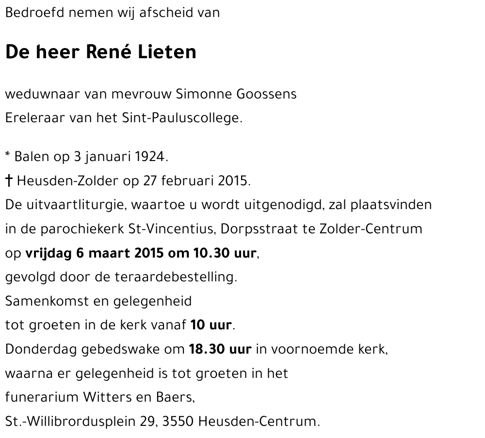 René Lieten