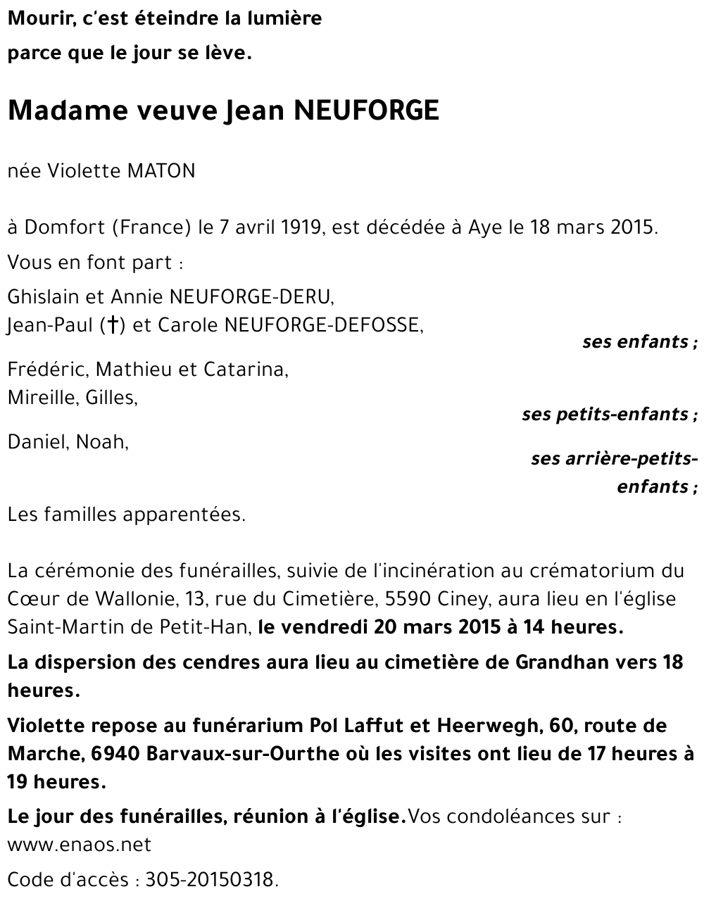 Violette MATON