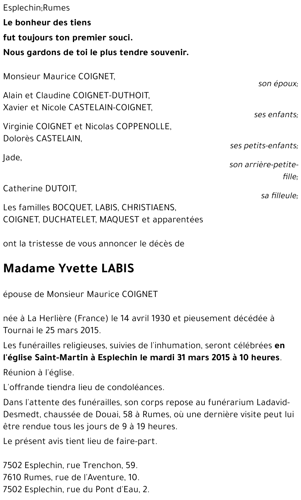Yvette LABIS