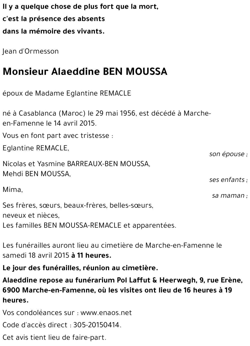 Alaedddine BEN MOUSSA