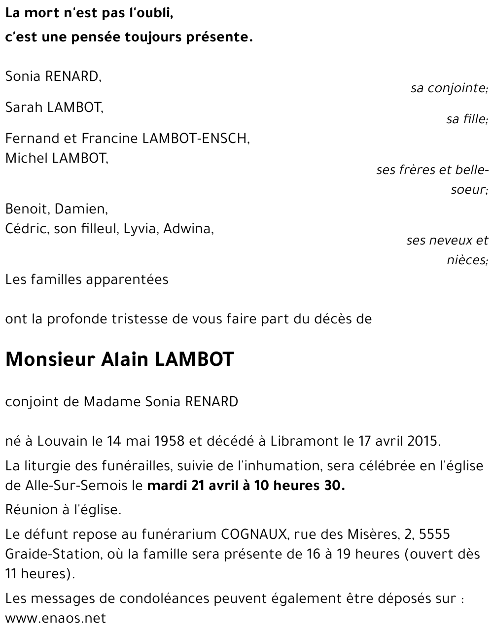 Alain LAMBOT