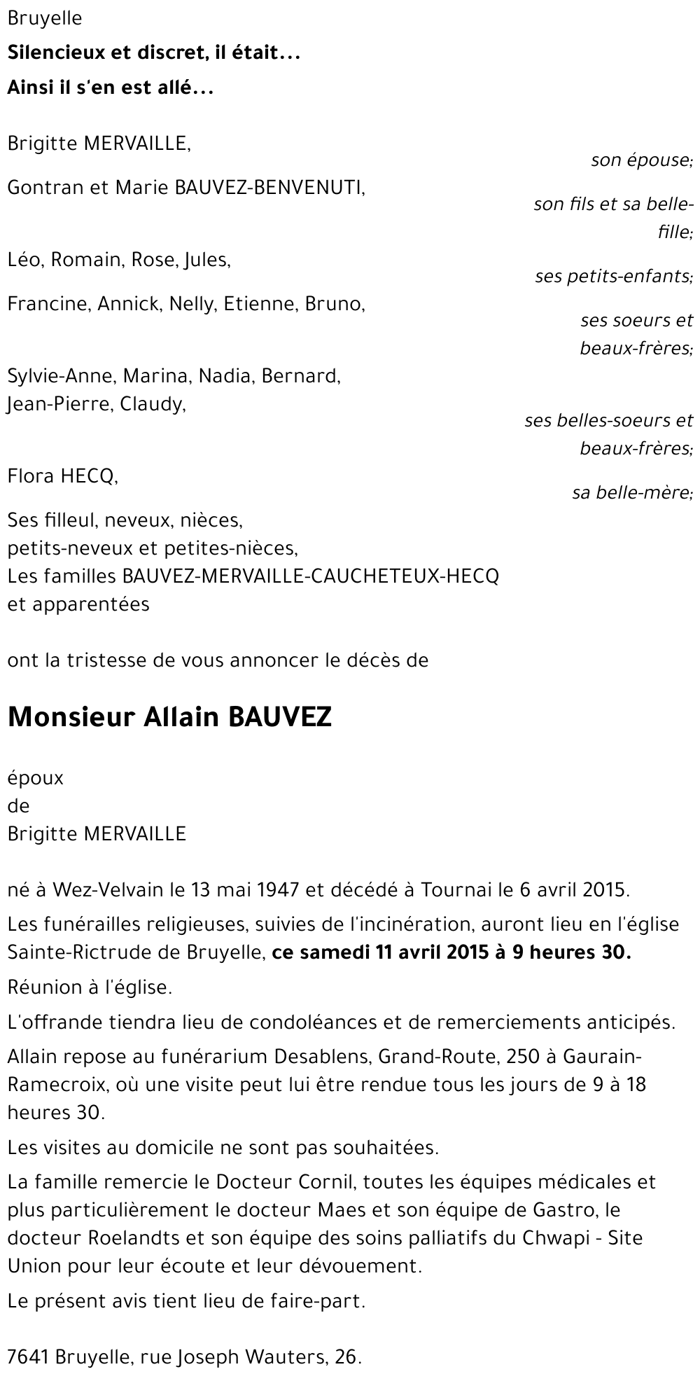 Allain BAUVEZ