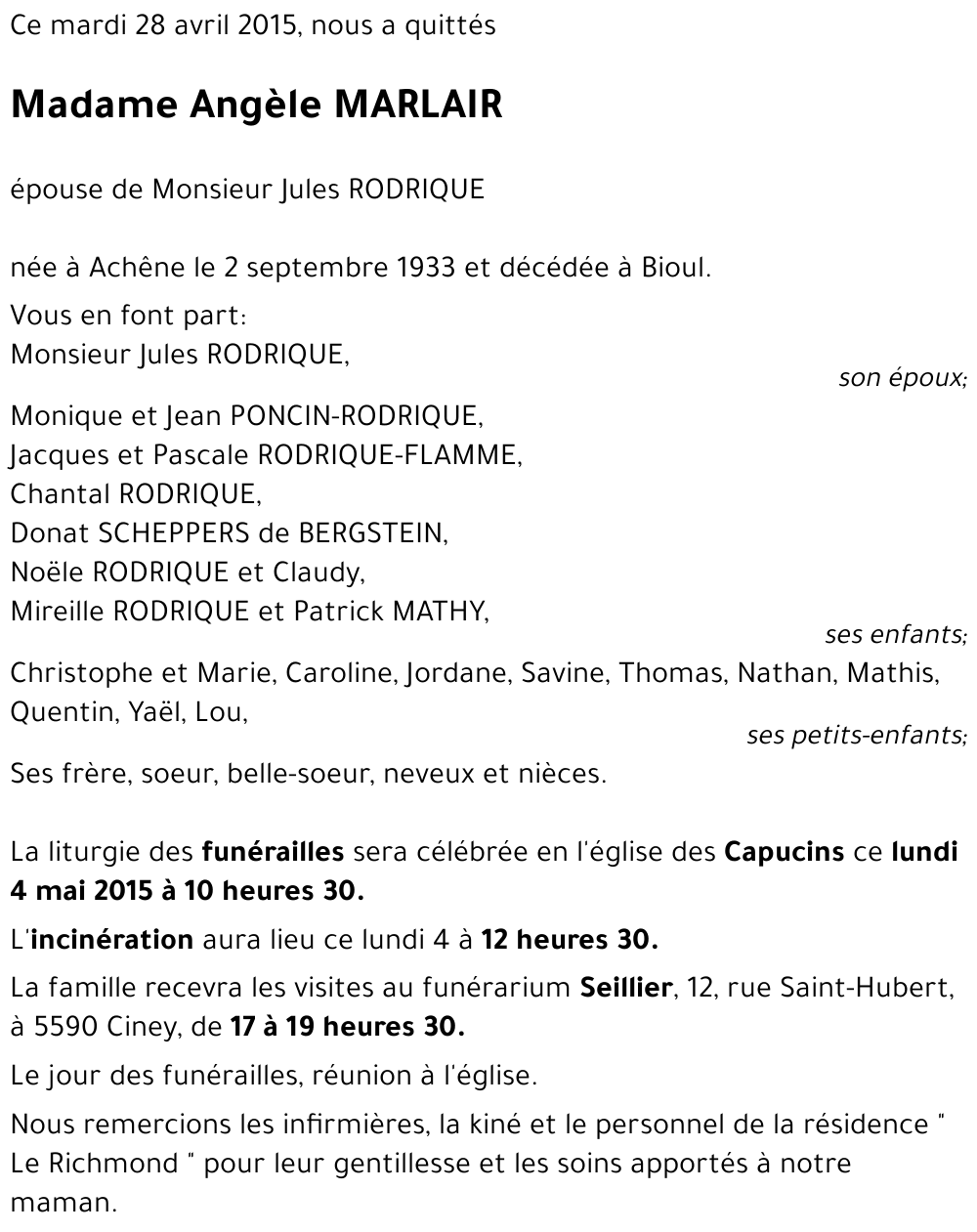 Angèle MARLAIR